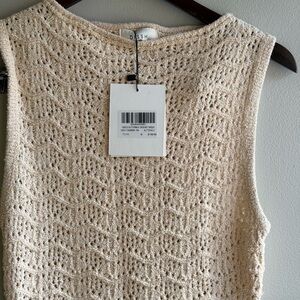 DISSH Gisele Buttermilk Crochet Cream Maxi Dress Size Medium